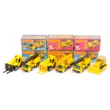 Matchbox Superfast group of Construction Vehicles. (1)  48c Sambron Jacklift with yellow forks (2...