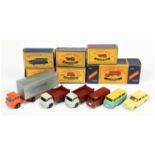 Matchbox Regular Wheels Group To Include 3b Bedford Tk Truck, 38b Vauxhall Estate - yellow, plus ...