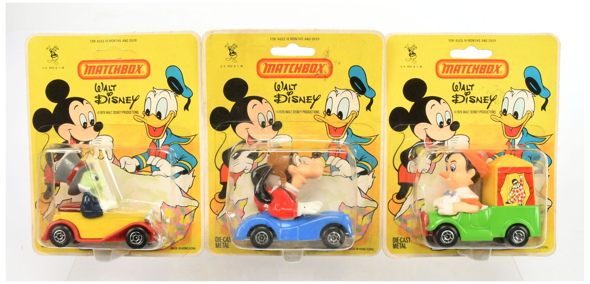 Matchbox Superfast A Group of 3 "Walt Disney" Issues- (1) " Pinocchio", (2) "Goofy" and   (3) "Ji...