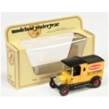 Matchbox Models of Yesteryear Y12 Ford Model T Van - "Taystee Bread" - yellow body, black chassis...