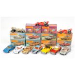 Matchbox Superfast A Group Of 10 To Include - 16b Pontiac - White, 6b Mercedes Tourer - Yellow wi...
