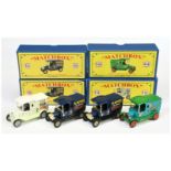 Matchbox Models of Yesteryear Code 2 issues "Planters Dry Roasted Peanuts" (1) Y12 dark blue body...