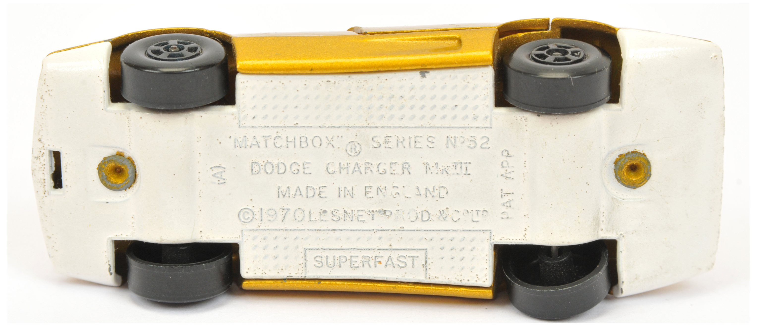 Matchbox Superfast 52a Dodge Charger Factory Pre-production Colour Trial model - metallic gold bo... - Bild 3 aus 3