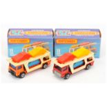 Matchbox Superfast 11c Car Transporter - RARE Red body, cream plastic back with blue, yellow and ...