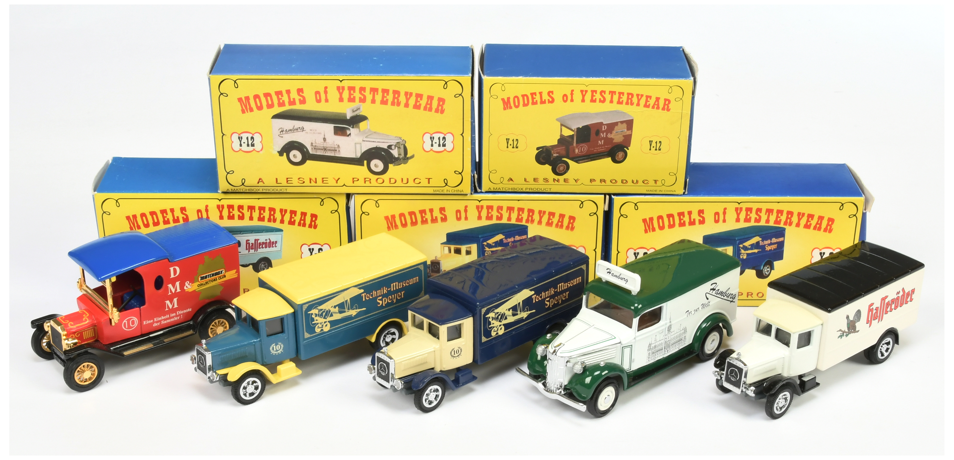 Matchbox Models of Yesteryear Code 2 issues including Y6 1932 Mercedes Benz L5 Truck "Hasseroder"...