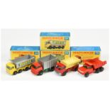 Matchbox Regular Wheels group (1) 26c GMC Tipper Truck  (2) 48c Dodge Dumper Truck - short silver...