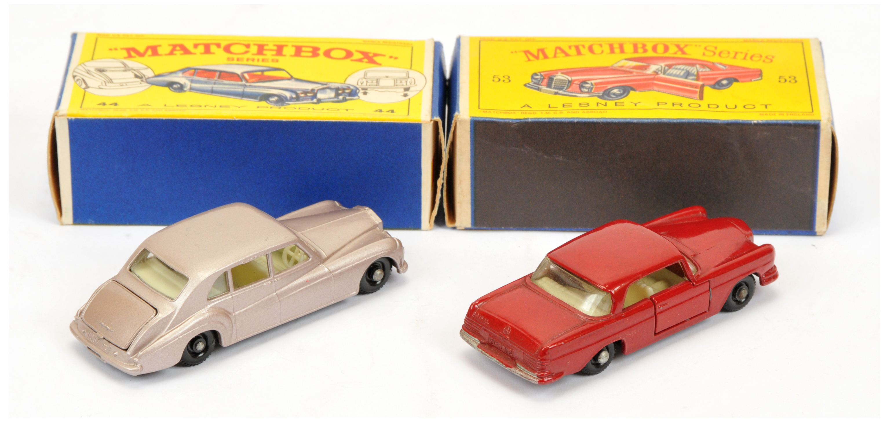 Matchbox Regular Wheels pair of Mid 1960's Issue Cars (1) 44b Rolls Royce Phantom V - type A base... - Image 2 of 2