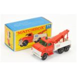 Matchbox Regular Wheels 71c Ford Esso Heavy Wreck Truck - red cab & jib with red plastic hook, da...