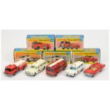 Matchbox Superfast  Group Of 5 Emergency Vehicles  To Include  - 35a Merryweather fire Engine - M...
