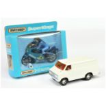 Matchbox Super Kings pair (1) K81 Suzuki Motorcycle - blue with racing number 30 tampo print Mint...