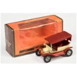 Matchbox Models of Yesteryear colour trial model Y1 1911Ford Model T Car - cream body, red chassi...