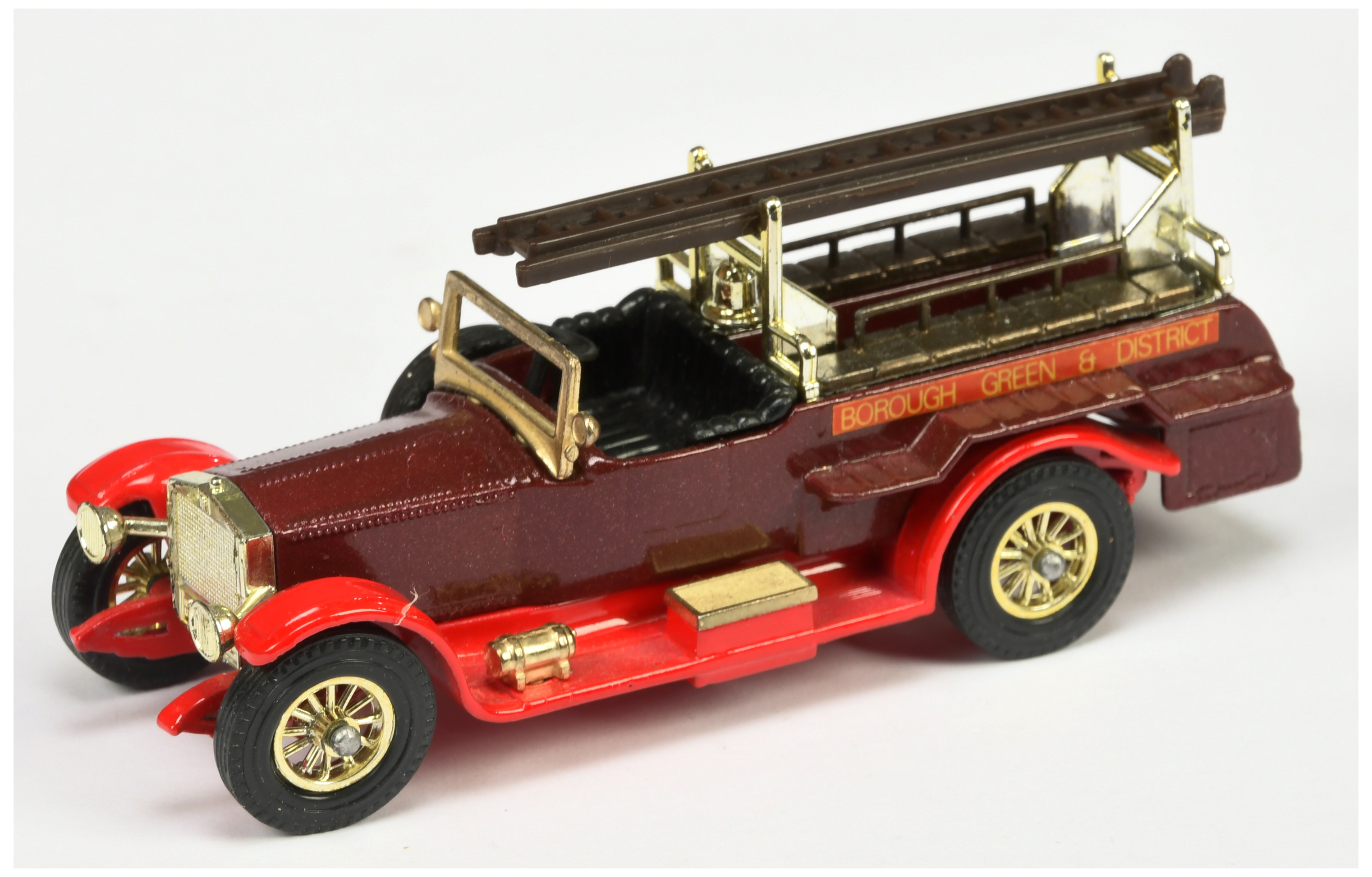 Matchbox Models of Yesteryear Y6 Rolls Royce Fire Engine -  Colour Trial model - Dark red body wi...