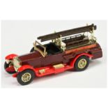 Matchbox Models of Yesteryear Y6 Rolls Royce Fire Engine -  Colour Trial model - Dark red body wi...