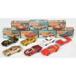 Matchbox Superfast Group Of 7 To Include  - 16b Pontiac Firebird - White, red interior, 42d ford ...