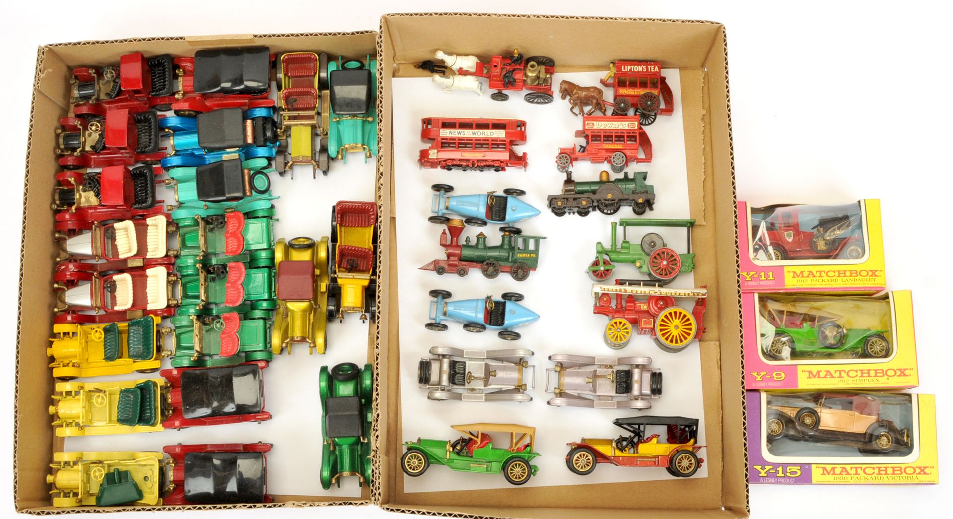 Matchbox Models of Yesteryear a mostly unboxed group of early issues to include Y11 Aveling & Por...