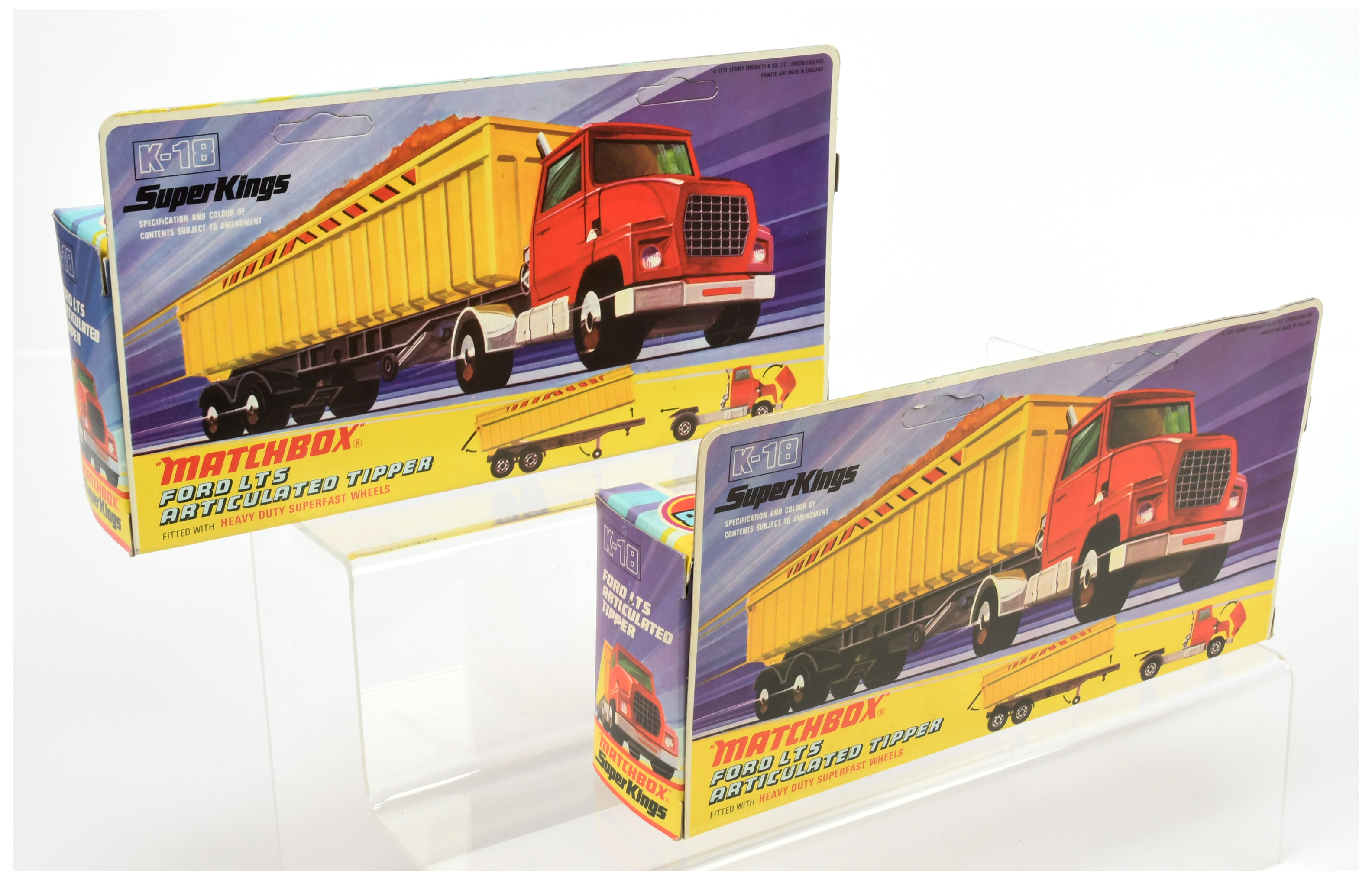 Matchbox Superkings  A Pair - (1) K18 Ford LT5 Articulated Tipper " United States Steel Corporati... - Image 2 of 2