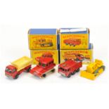 Matchbox Regular Wheels group of Commercial Vehicles. (1) 18b Caterpillar Bulldozer - model No.18...