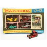 Matchbox Models of Yesteryear G5 Famous Cars of Yesteryear Gift Set containing (1) Y5 1907 Peugeo...
