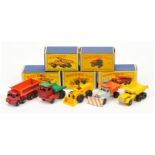 Matchbox Regular Wheels group all have black plastic wheels (1) 2c Muir Hill Dumper "Laing" - red...