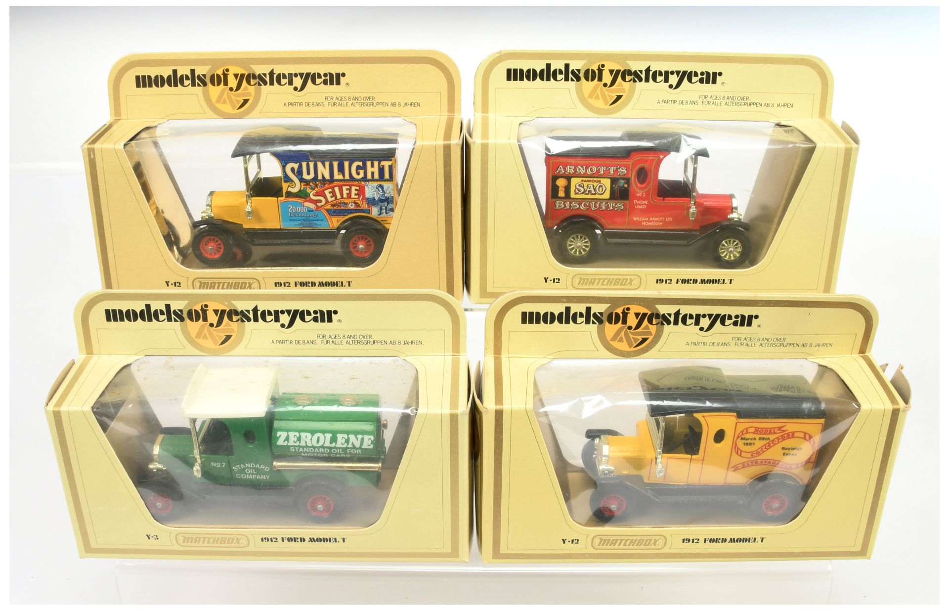 Matchbox Models of Yesteryear group of harder to find issues (1) Y12 1912 Ford Model T Van "Sunli...