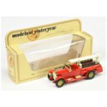 Matchbox Models of Yesteryear Y6 1920 Rolls Royce Fire Engine - darker red body and chassis, brig...