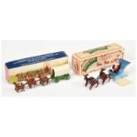 Matchbox Models of Yesteryear "The Perfect Toy" Pair (1) Covered Wagon  - Green, white canopy, br...