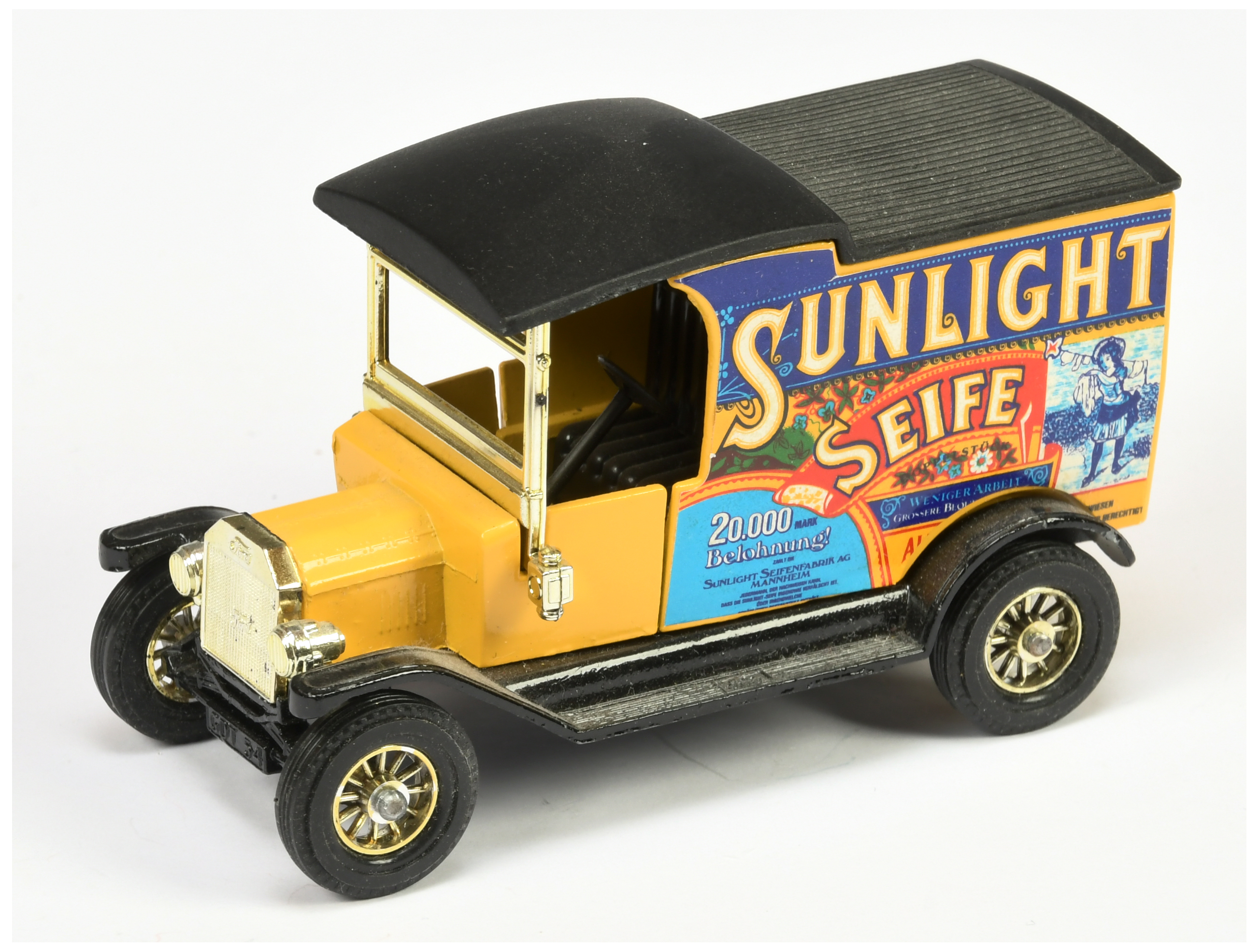 Matchbox Models of Yesteryear Y12 1912 Ford Model T Van "Sunlight Seife" - colour trial model - y...