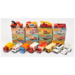 Matchbox Superfast A Group of 12 To Include - 11c Bedford Car transporter - Orange with cream bac...