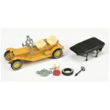 Matchbox Models of Yesteryear Y12 1909 Thomas Flyabout - colour trial model - mustard body & chas...