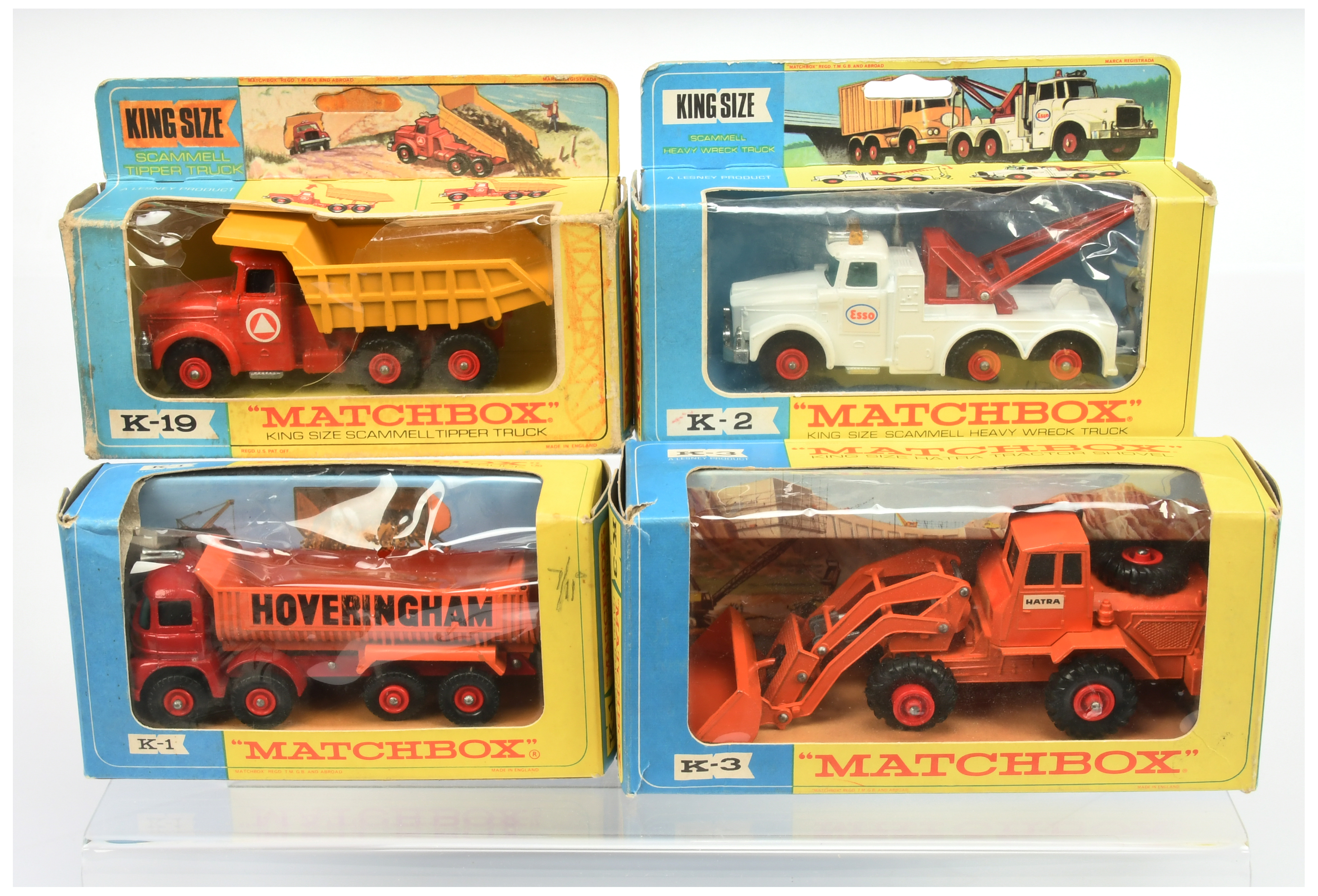 Matchbox King Size group of Commercial vehicles. (1) K1 Foden Hoveringham Tipper Truck - Hovering...