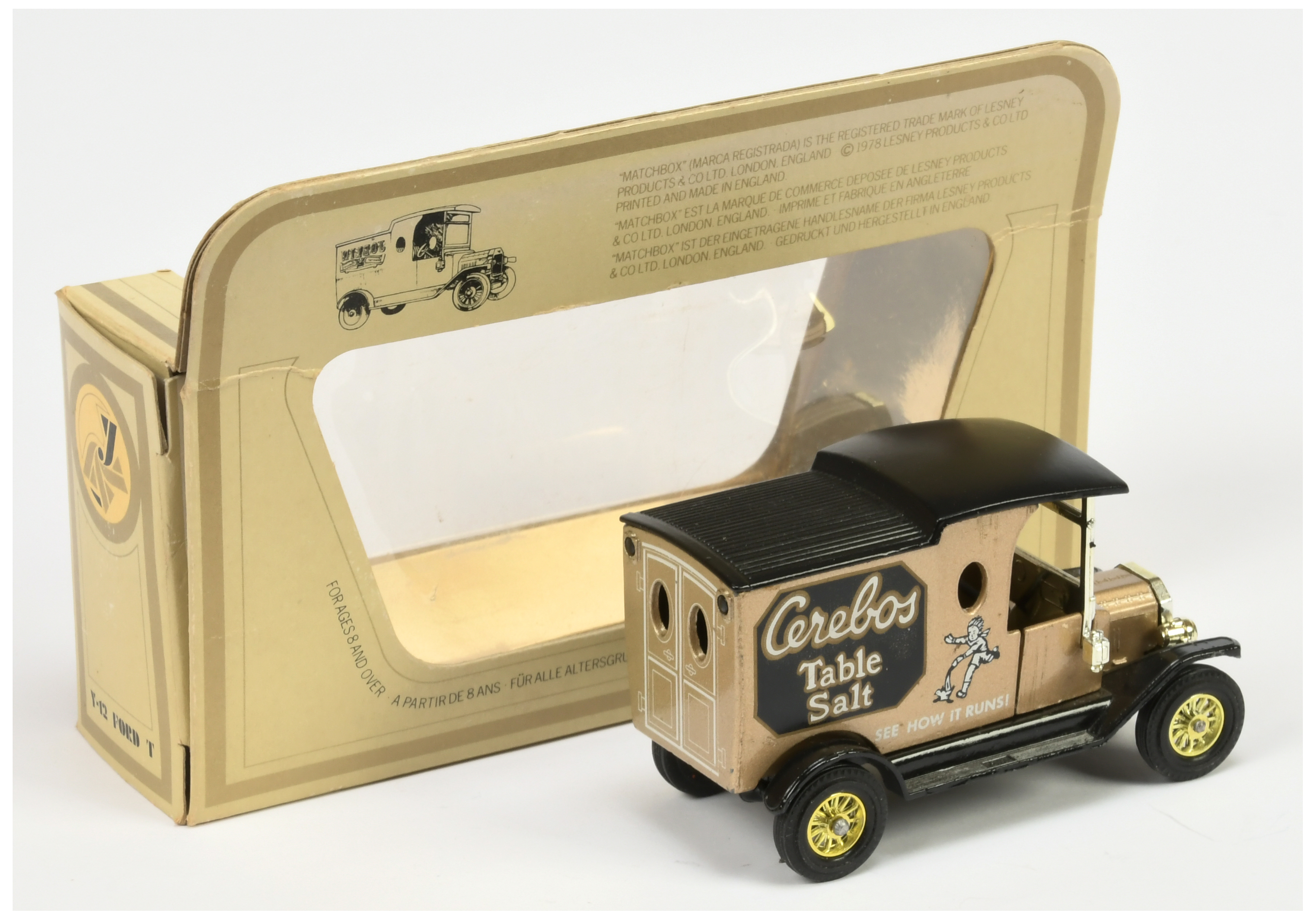 Matchbox Models of Yesteryear Y12 1912 Ford Model T Van - colour trial model - "Cerebos" - metall... - Image 2 of 2