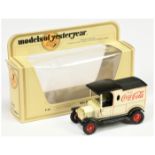 Matchbox Models of Yesteryear Y12 1912 Ford Model T Van "Coca Cola" - off-white body with 5 verti...