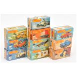 Matchbox Superfast A Group Of 9 Empty boxes To Include - 54d mobile Home, 66c Ford Transit Open b...