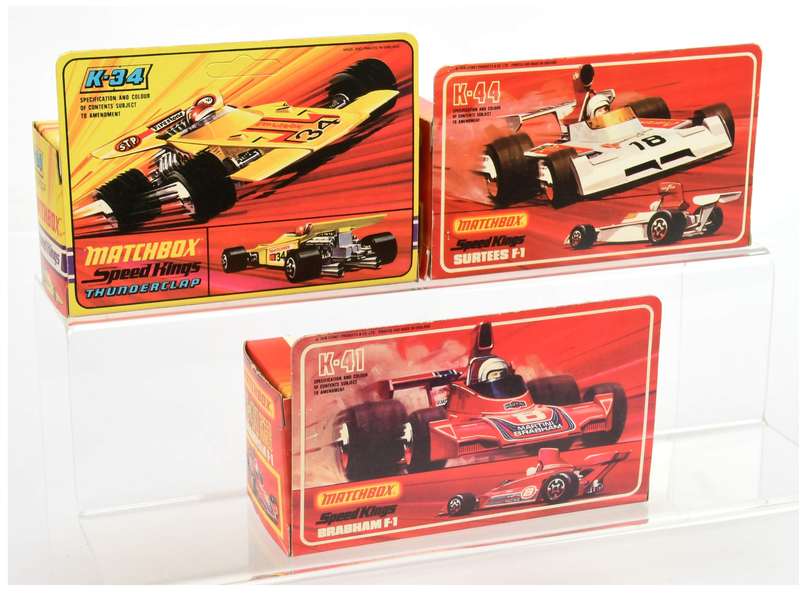 Matchbox Speedkings - A Group Of 3 racing cars  - (1) K34 Thunderclap - Black and Gold, (2) K41 B... - Image 2 of 2