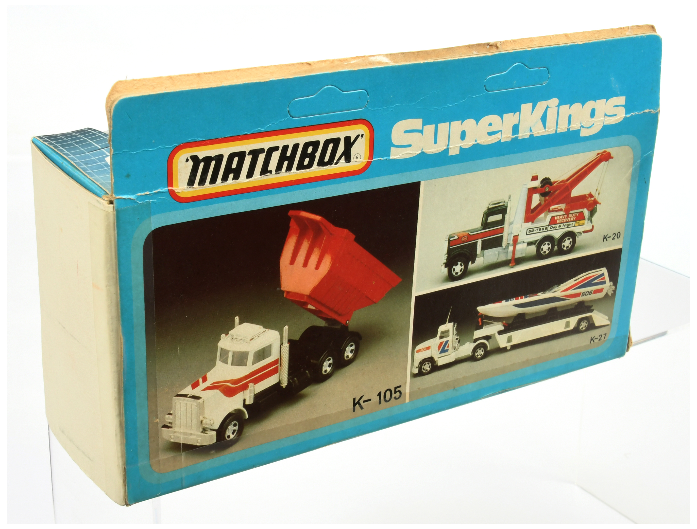 Matchbox Super Kings K105 Peterbilt Tipper Truck Mock-Up Trial box - based on 1983 copyright blue... - Image 2 of 2