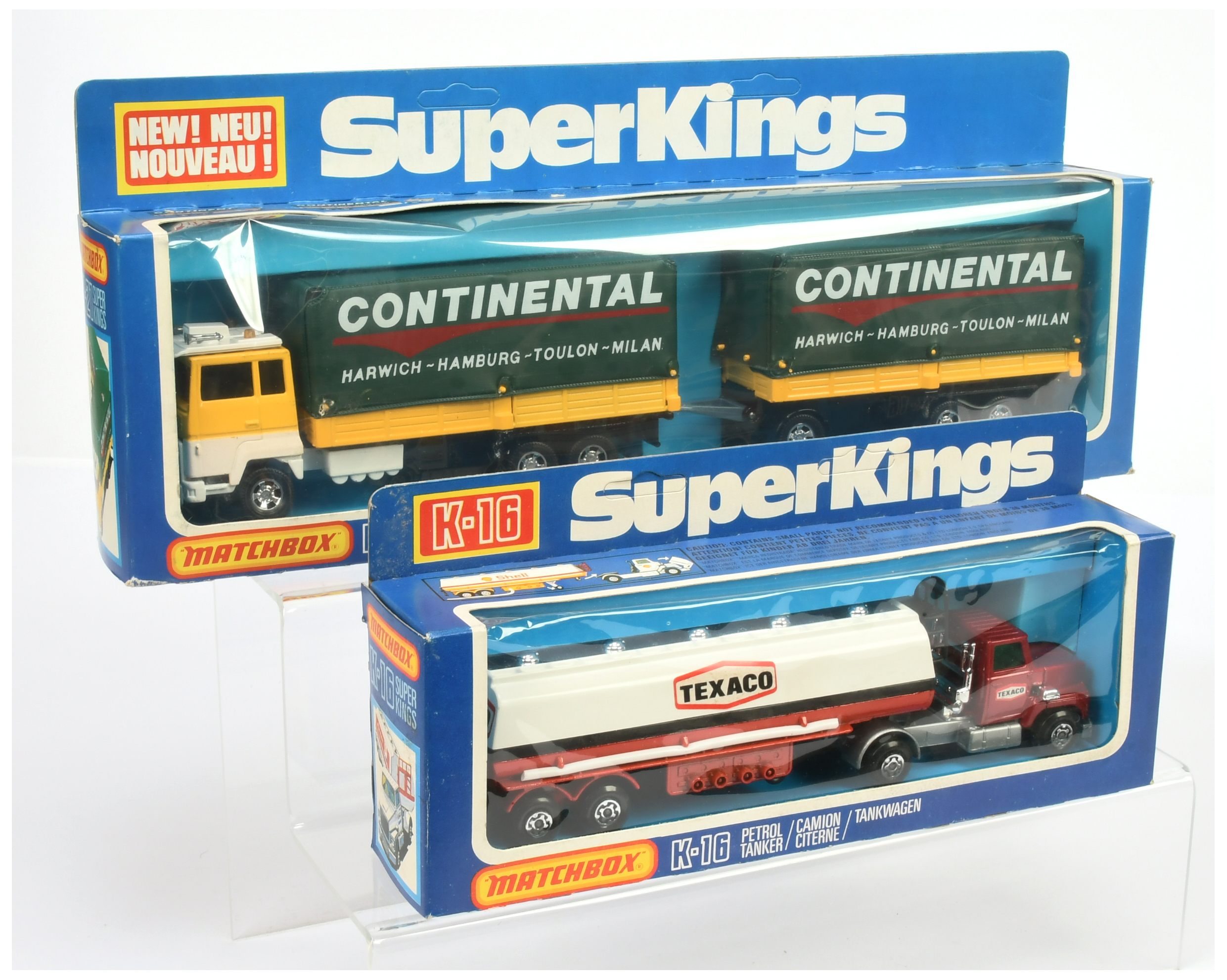 Matchbox Superkings  A Pair To Include (1) K16 Ford Articulated Tanker "Texaco" - Red and White  ...