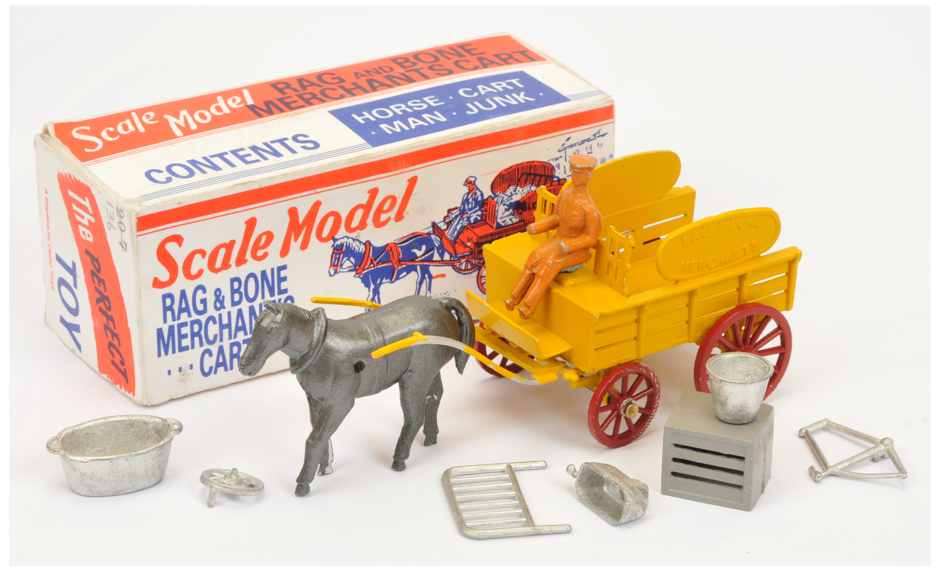 Matchbox Models of Yesteryear "The Perfect Toy" MICA re-issue Rag & Bone Merchants Cart - yellow ...