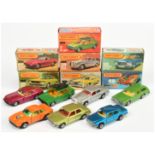 Matchbox Superfast Group Of 7 To Include - 7 Volkswagen Golf - green, 55 Ford Cortina - Metallic ...