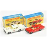 Matchbox Superfast pair of Emergency Vehicles, both have solid narrow wheels (1) 55a Mercury Poli...