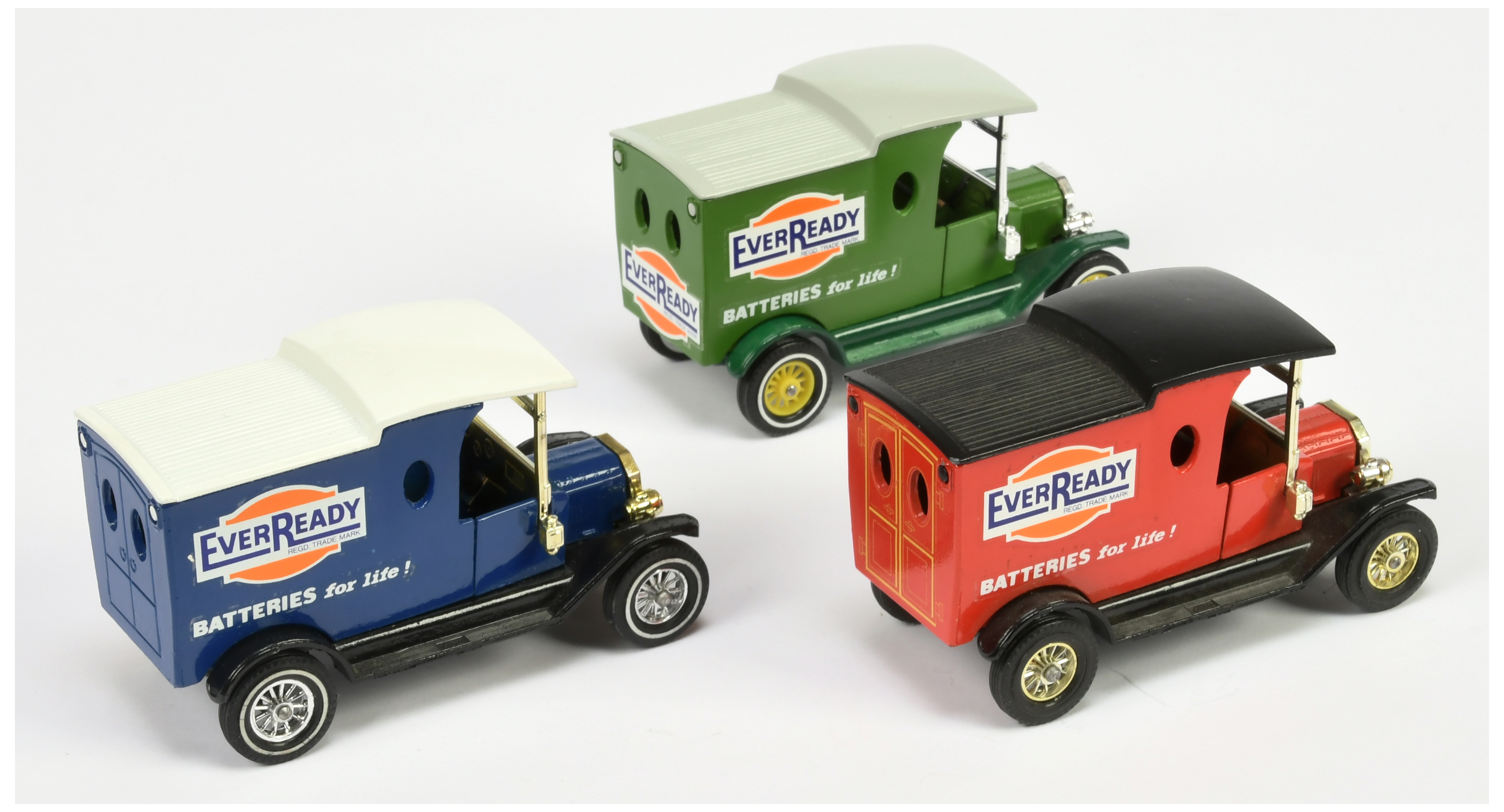 Matchbox Models of Yesteryear Y12 1912 Ford Model T Van "Ever Ready" colour trial group - Image 2 of 2