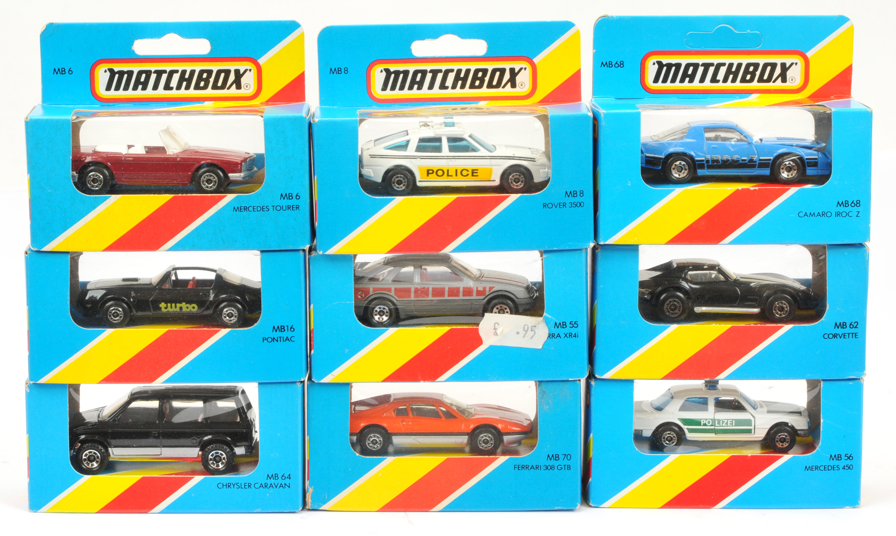 Matchbox Superfast MB Series Made in England group to include MB8 Rover 3500 Police Car - white, ...
