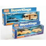 Matchbox Superkings  A Pair To Include (1) K68 Dodge Monaco And Trailer Set - Deep Craem and brow...