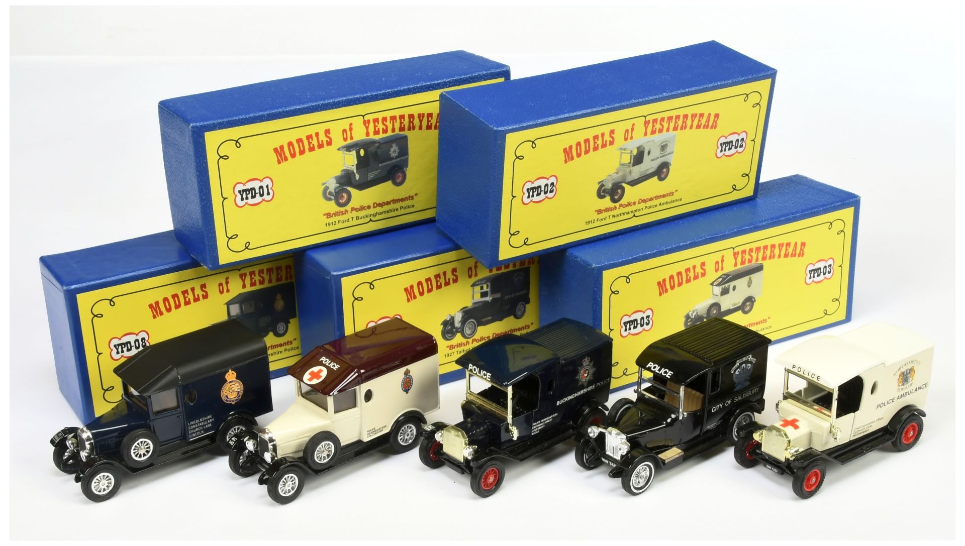 Matchbox Models of Yesteryear Code 2 issues British Police Departments (1) YPD01 Ford Model T "Bu...