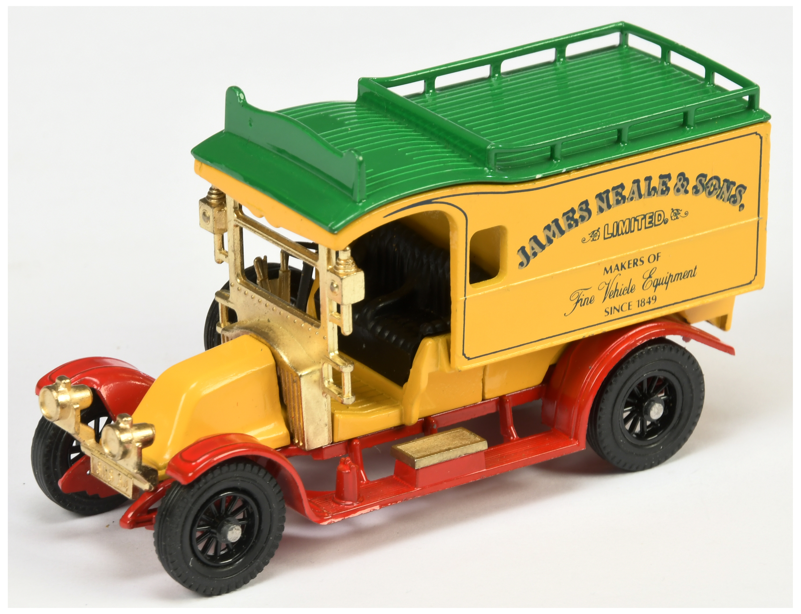 Matchbox Models of Yesteryear Y25 1910 Renault Type AG Van "James Neale" colour trial model - yel...