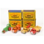 Matchbox Regular Wheels group including Construction Vehicles - all have metal wheels & crimped a...