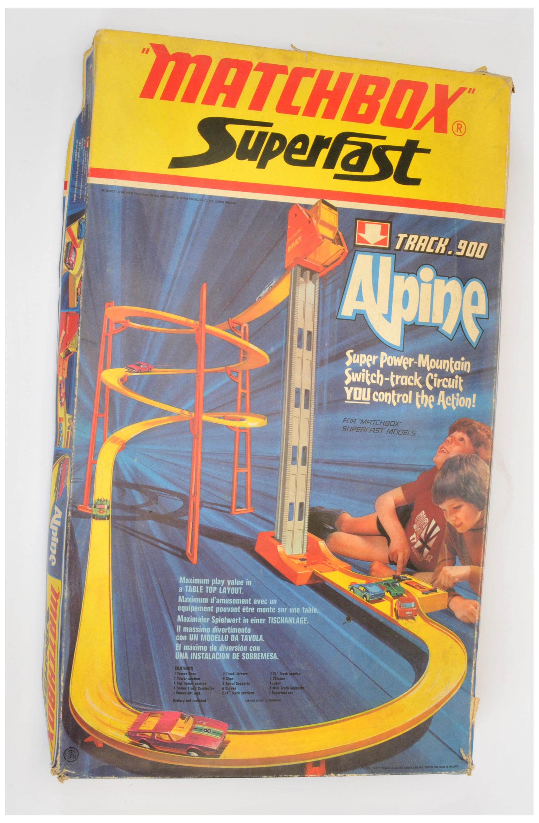Matchbox Superfast Alpine Track Set 900 - appears to be complete with most components, including ...