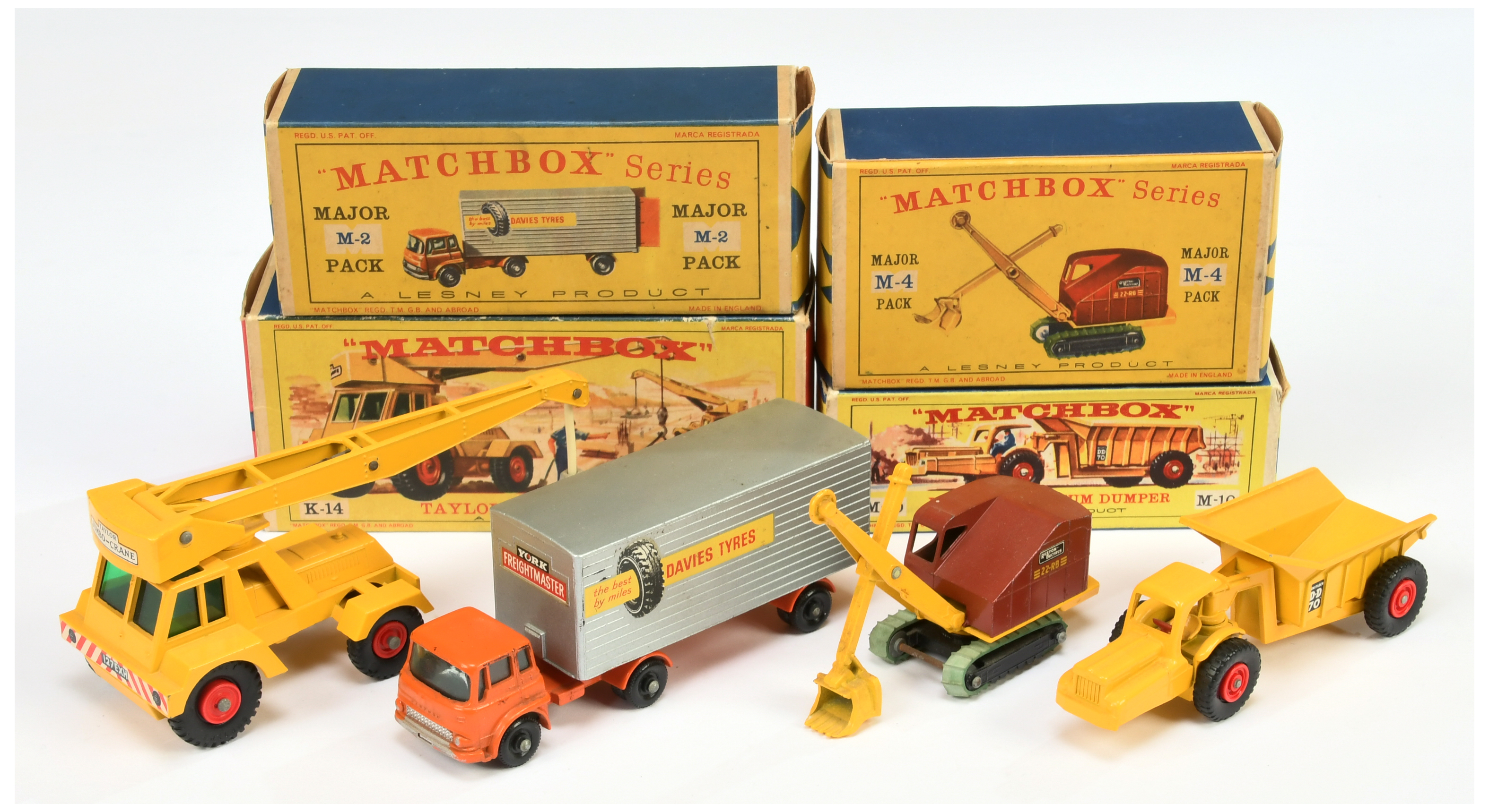 Matchbox Major Packs - a group of Commercial Vehicles. (1) M2 Bedford TK Articulated Truck and Tr...