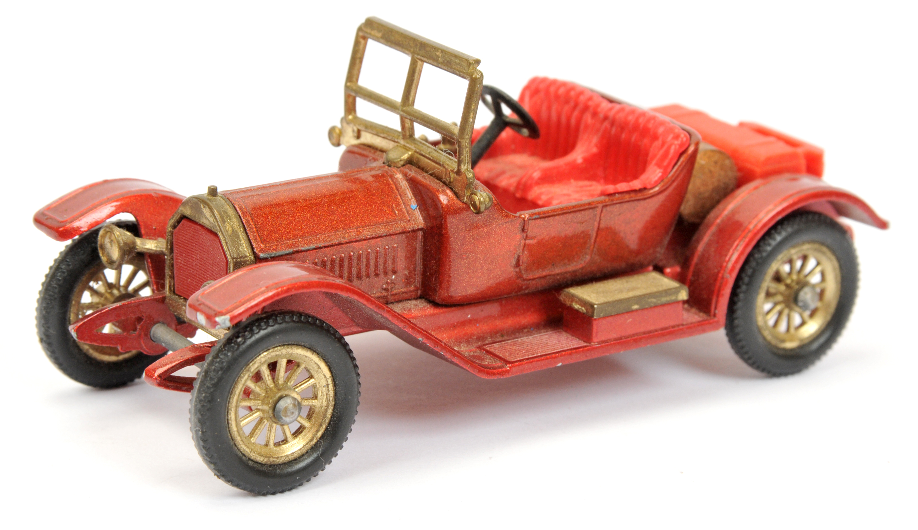 Matchbox Models of Yesteryear Y8 1914 Stutz Roadster Colour Trial model - glossy dark red body & ...