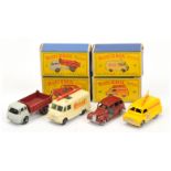 Matchbox Regular Wheels group (1) 3b Bedford TK Tipper - light grey cab and chassis, maroon back,...