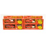 Matchbox Superkings "Dragon Racing Team" Group Of 4 - (1) Porsche 911 - red including interior wi...